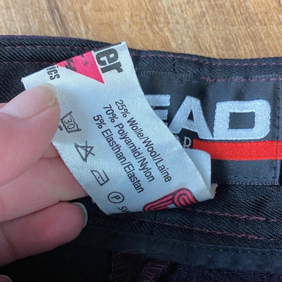 Head Sportwear Nylon Wool Blend Stirrup Ski Pants Purple Sz 26 - Picture 6 of 6